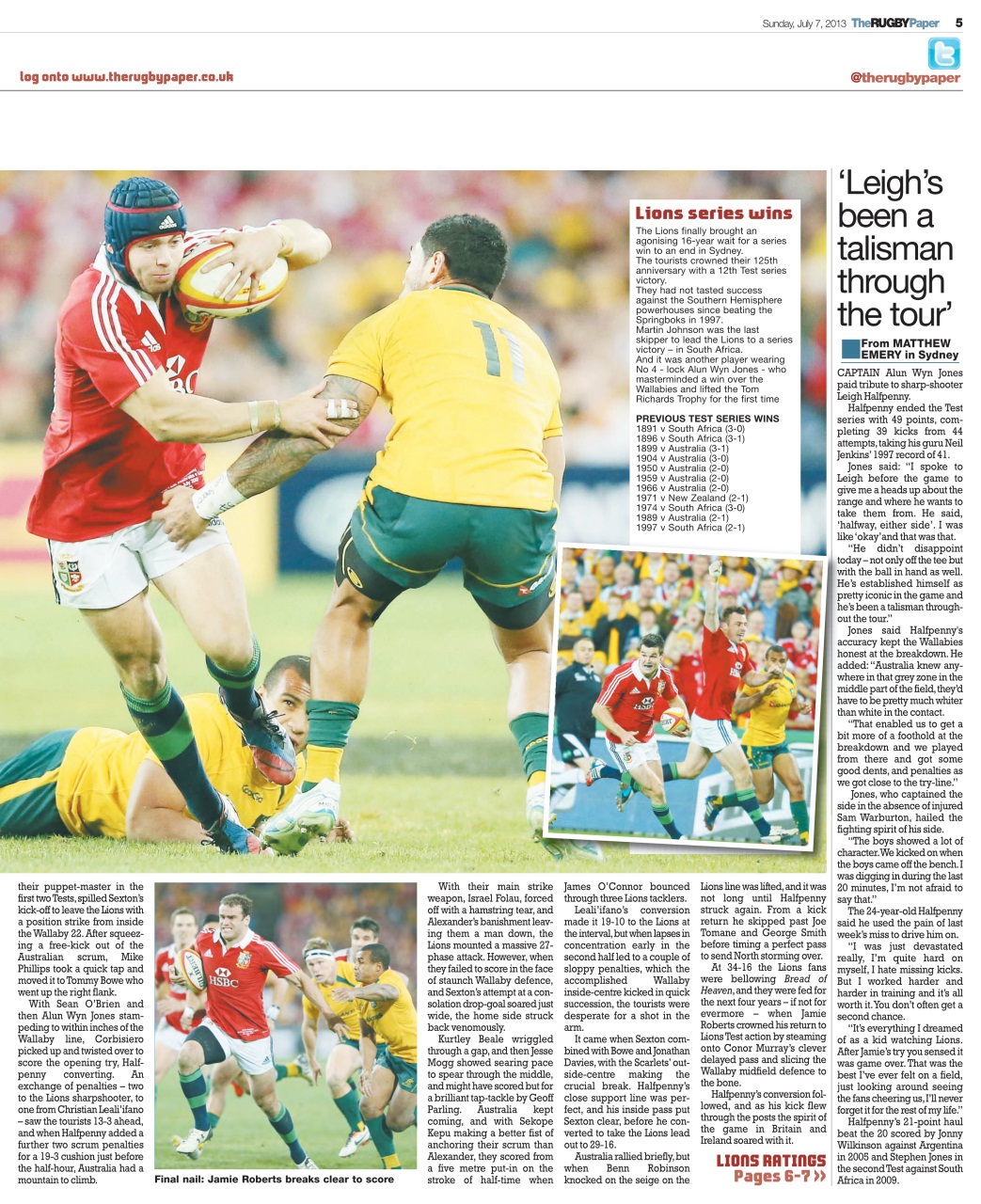 The Rugby Paper Preview Pages