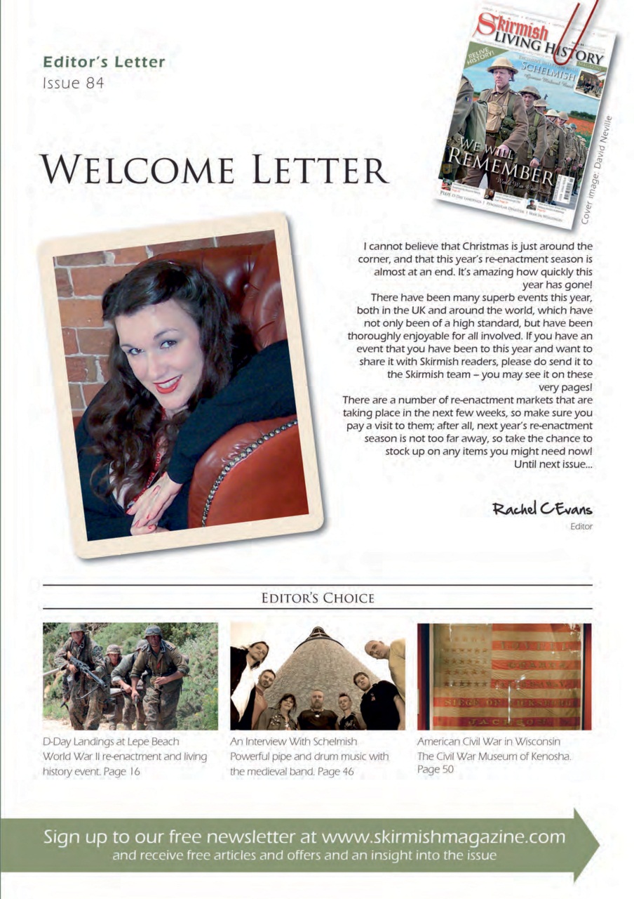 Skirmish Living History Preview Pages