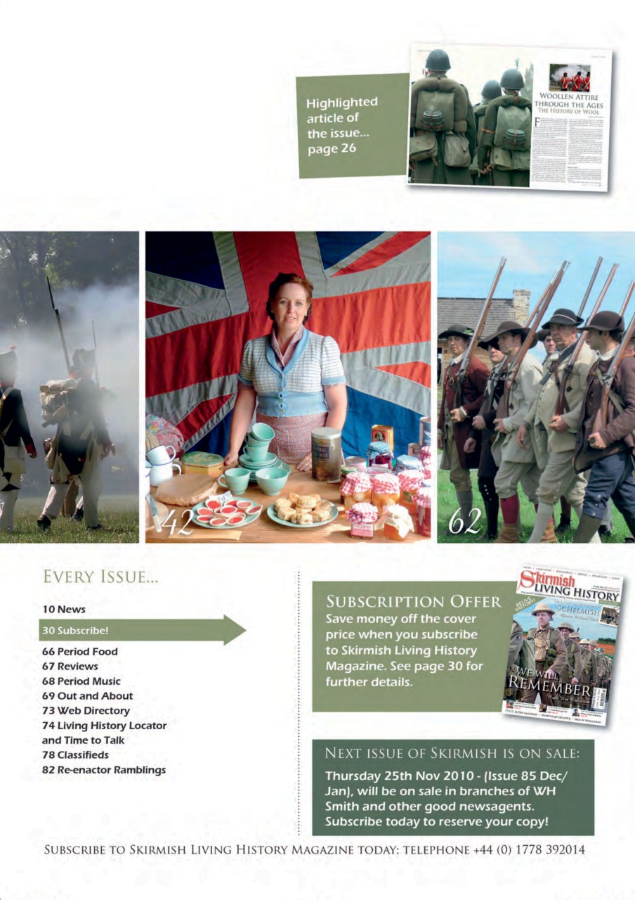 Skirmish Living History Preview Pages