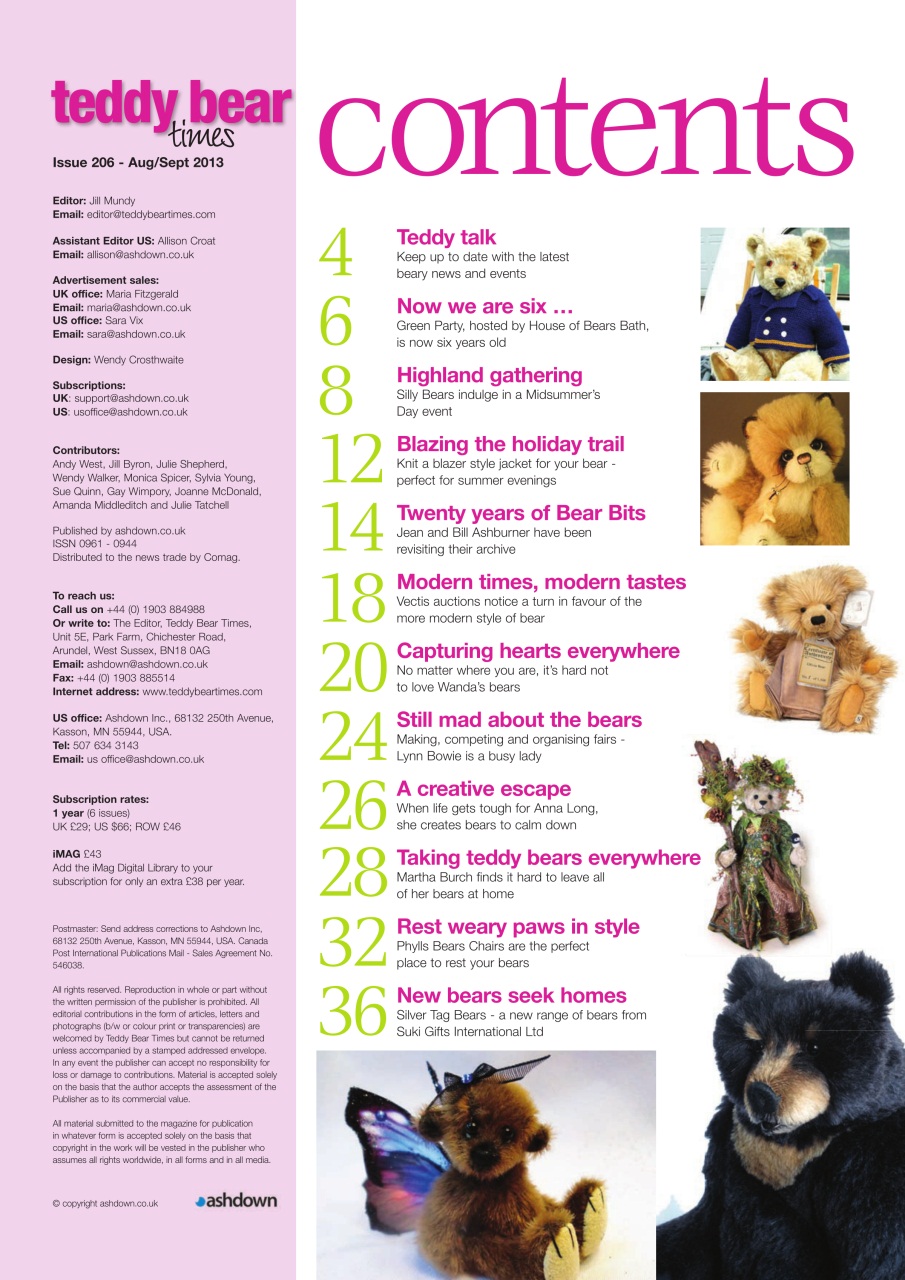 Teddy Bear Times Preview Pages