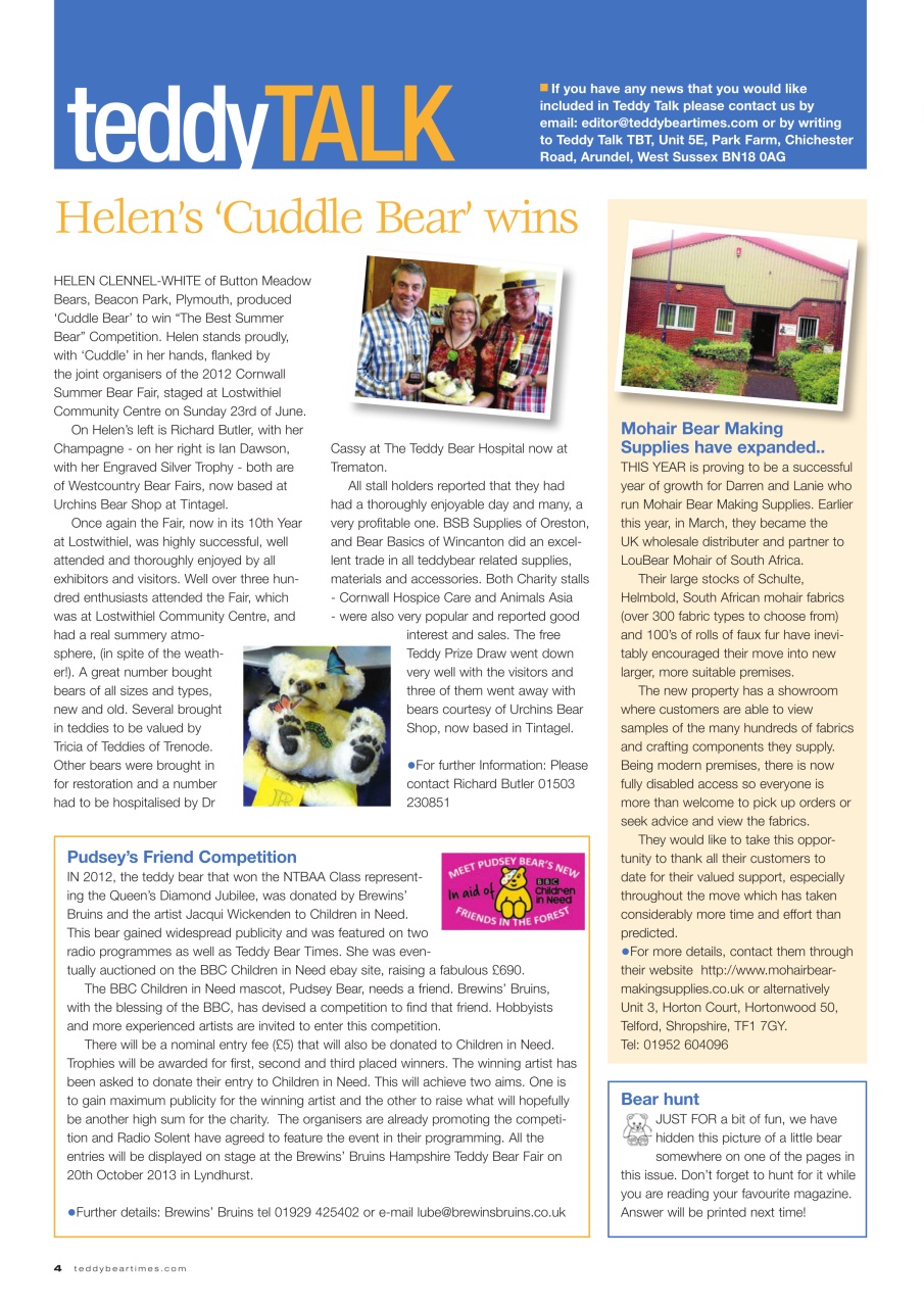 Teddy Bear Times Preview Pages