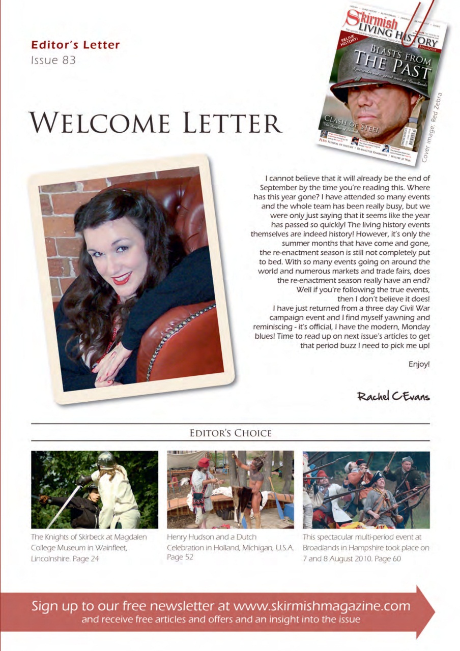 Skirmish Living History Preview Pages