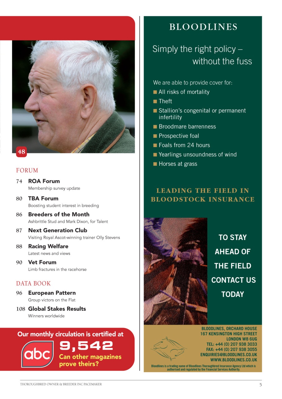 The Owner Breeder Preview Pages