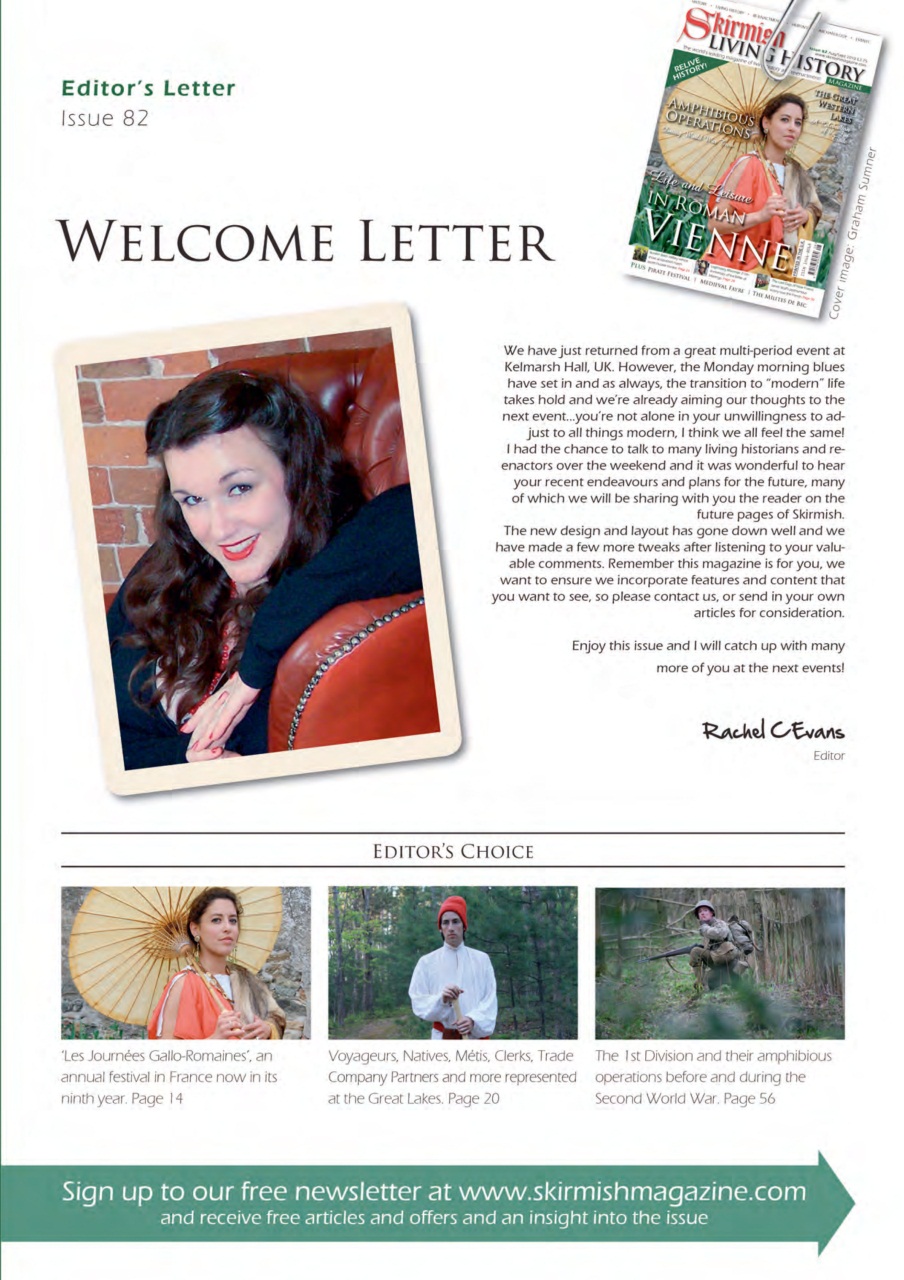 Skirmish Living History Preview Pages