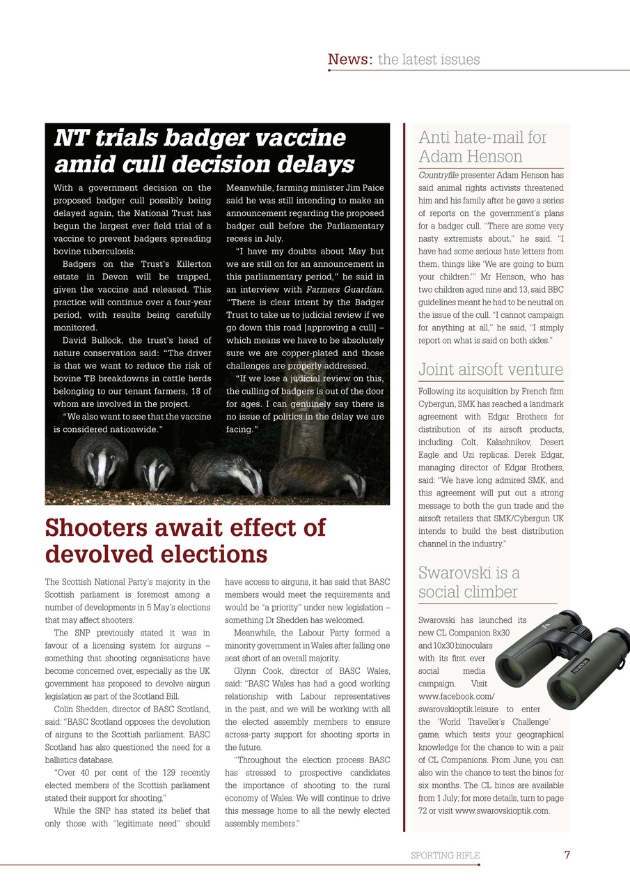 Sporting Rifle Preview Pages