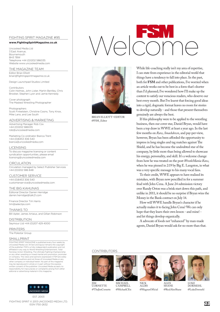 Wrestletalk Magazine Preview Pages