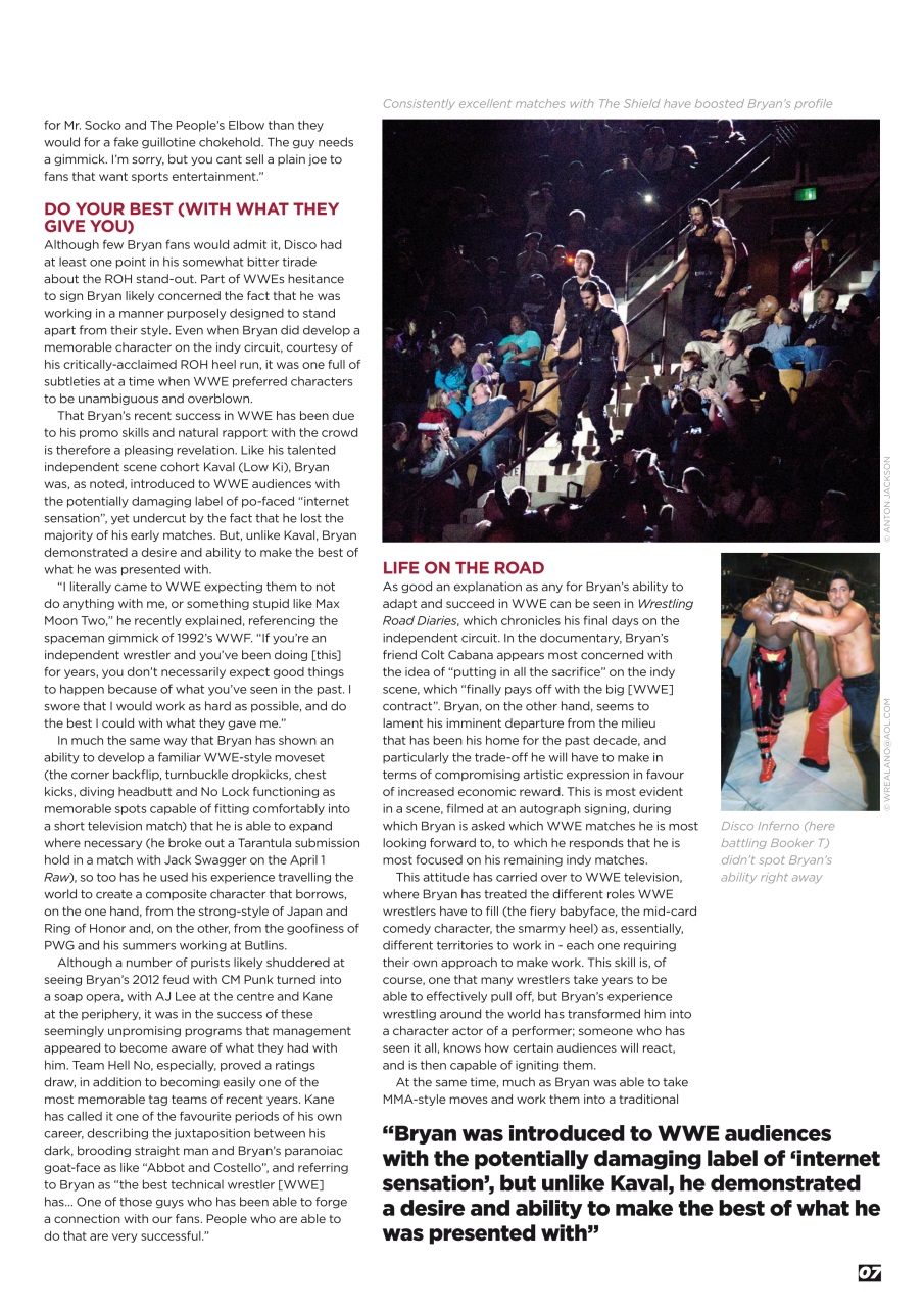 Wrestletalk Magazine Preview Pages