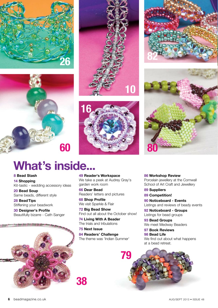 Bead & Jewellery Magazine Preview Pages