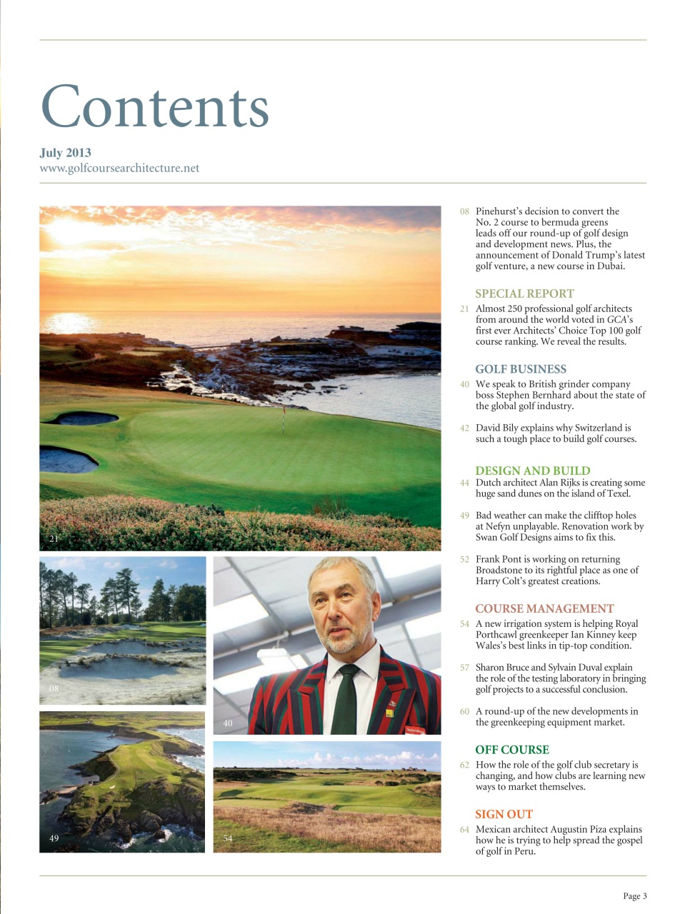 Golf Course Architecture Preview Pages