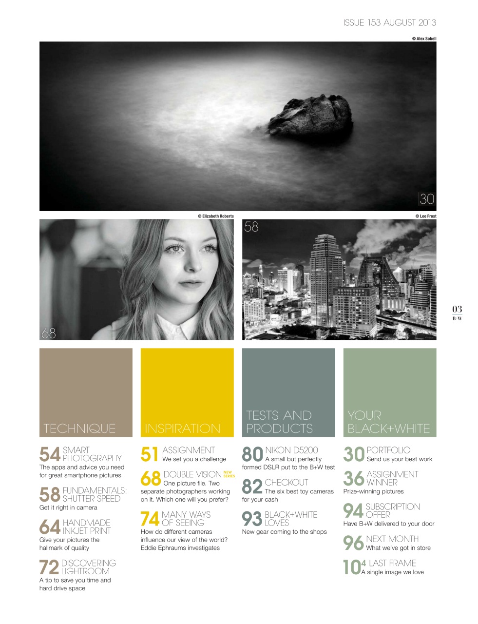 Black+White Photography Preview Pages