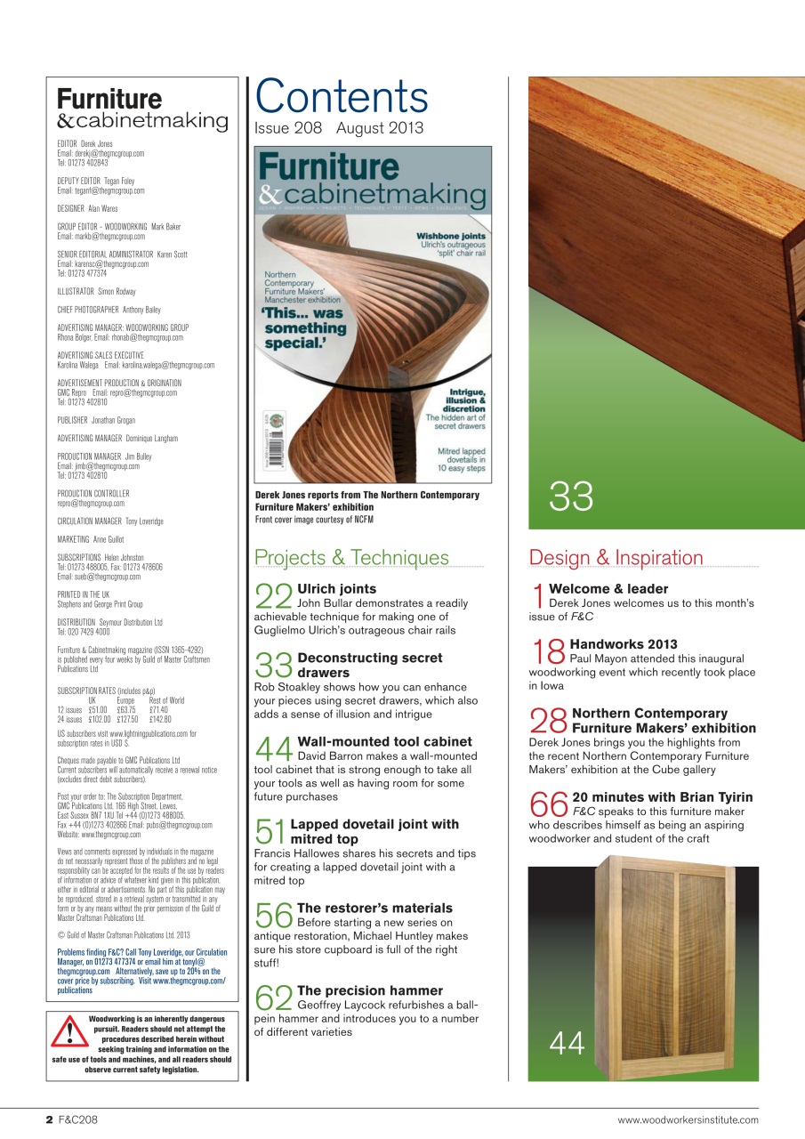 Furniture & Cabinetmaking Preview Pages