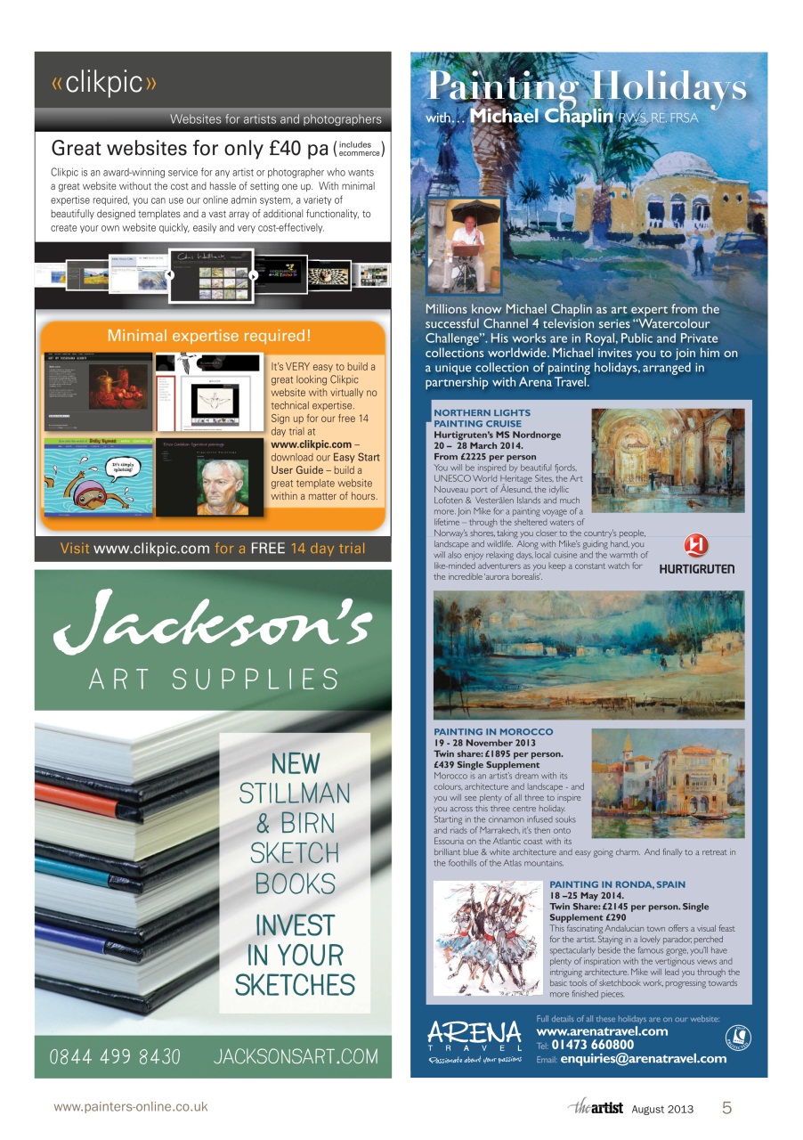 The Artist Preview Pages