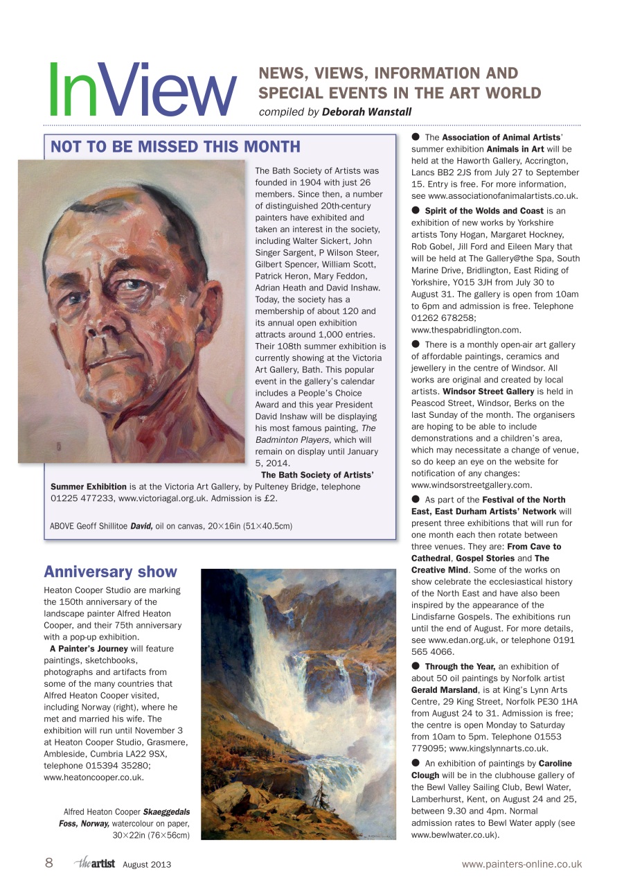 The Artist Preview Pages