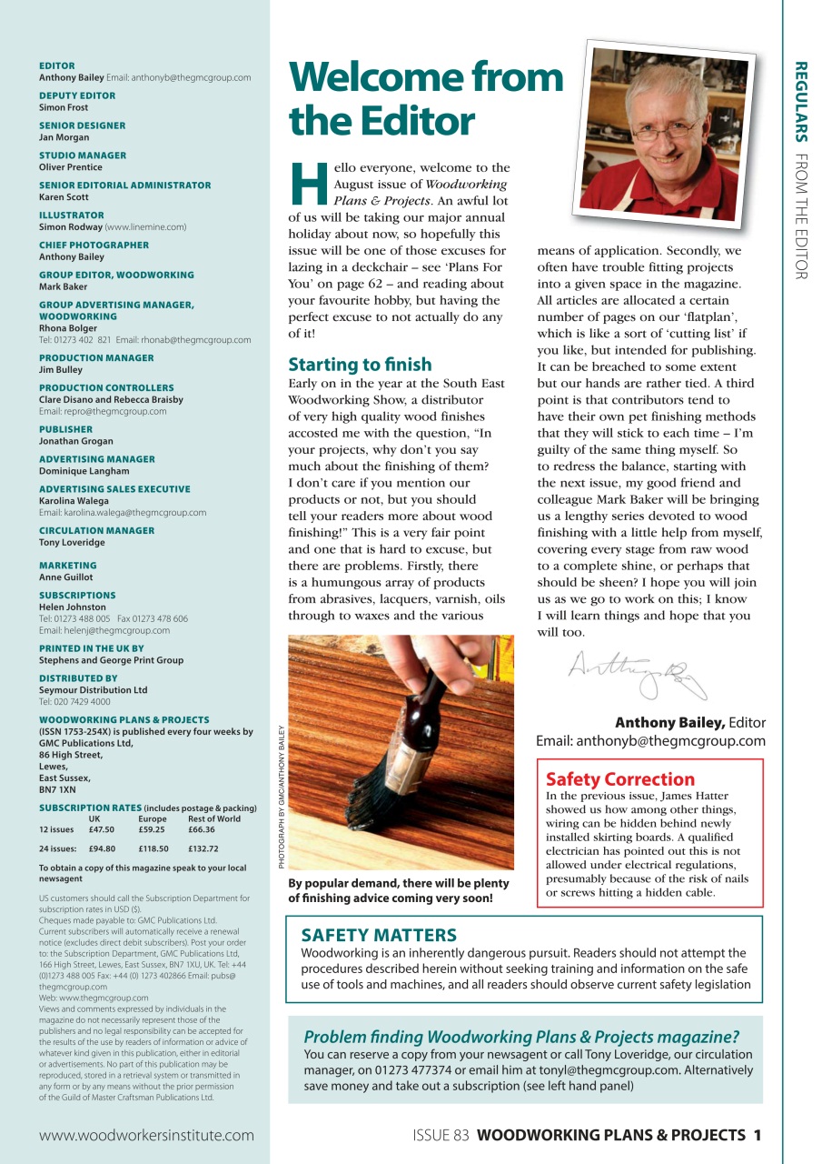 Woodworking Crafts Magazine Preview Pages