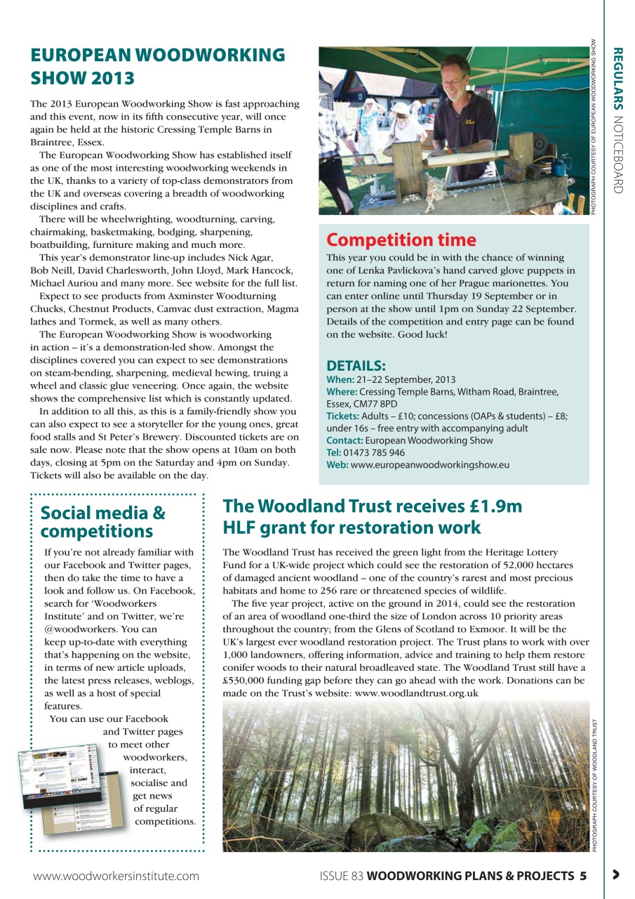 Woodworking Crafts Magazine Preview Pages