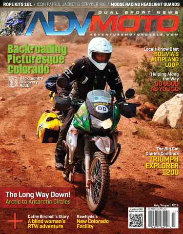 Adventure Motorcycle issue July-August 2013
