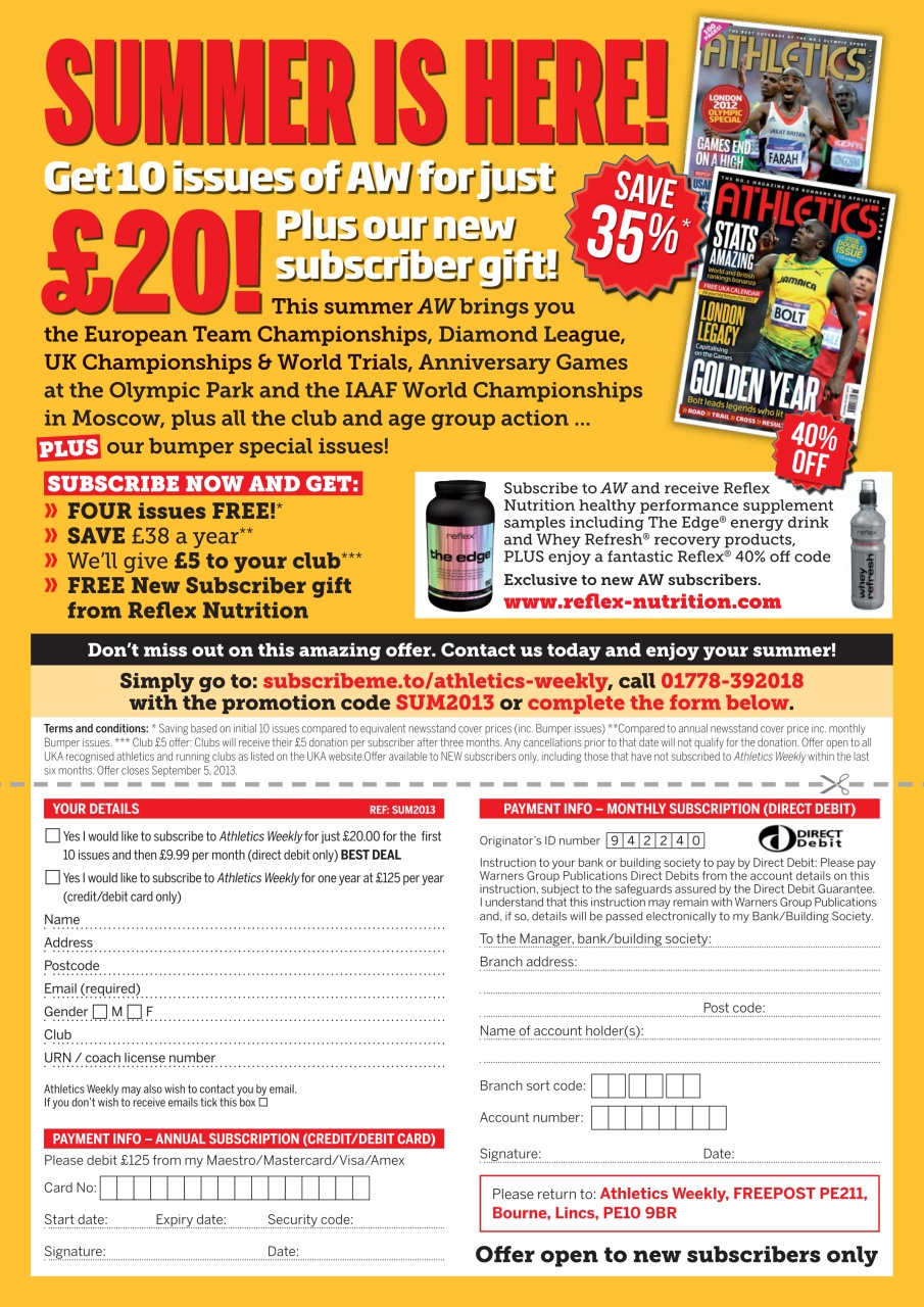 AW – Athletics Weekly Magazine Preview Pages