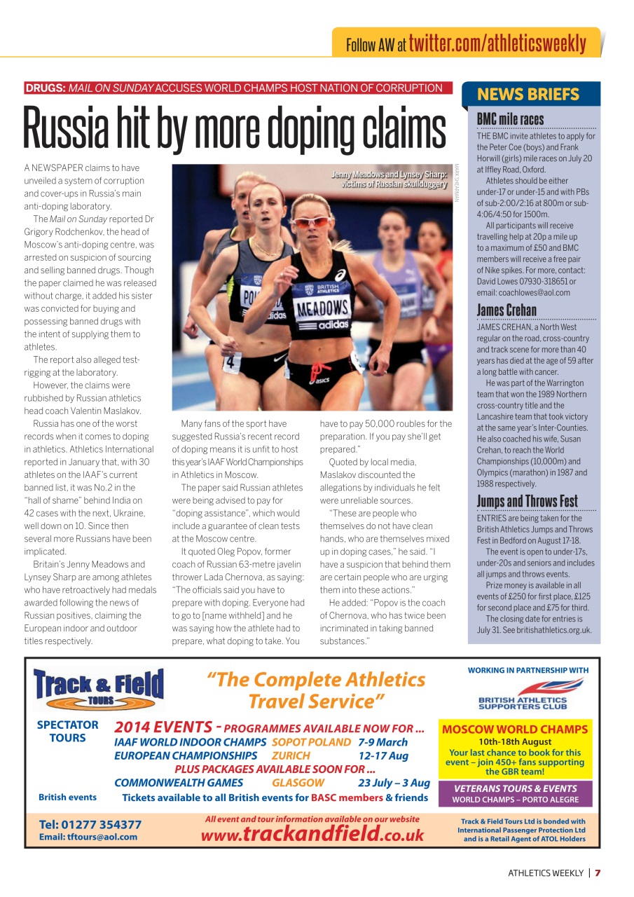 AW – Athletics Weekly Magazine Preview Pages