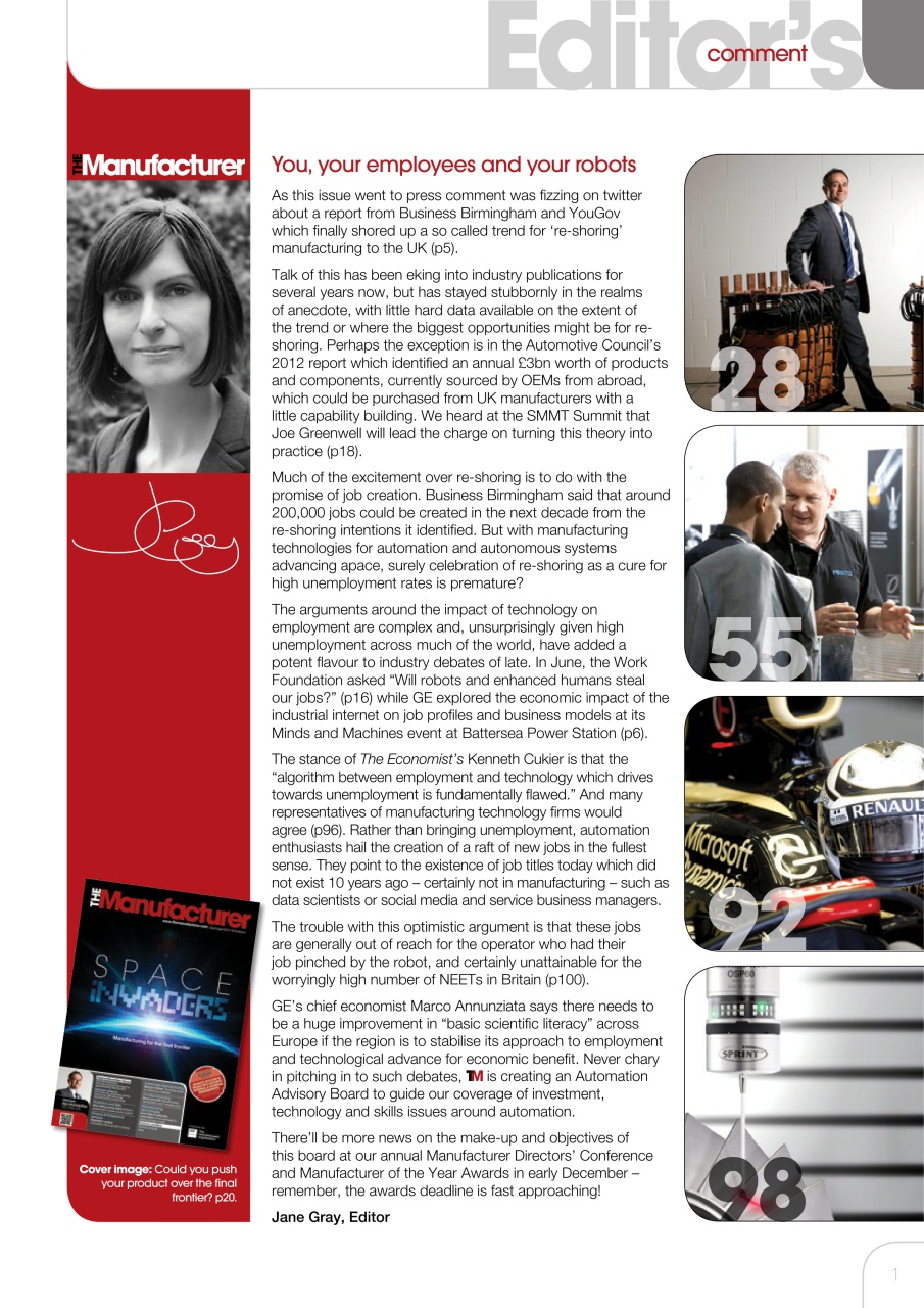 The Manufacturer Preview Pages