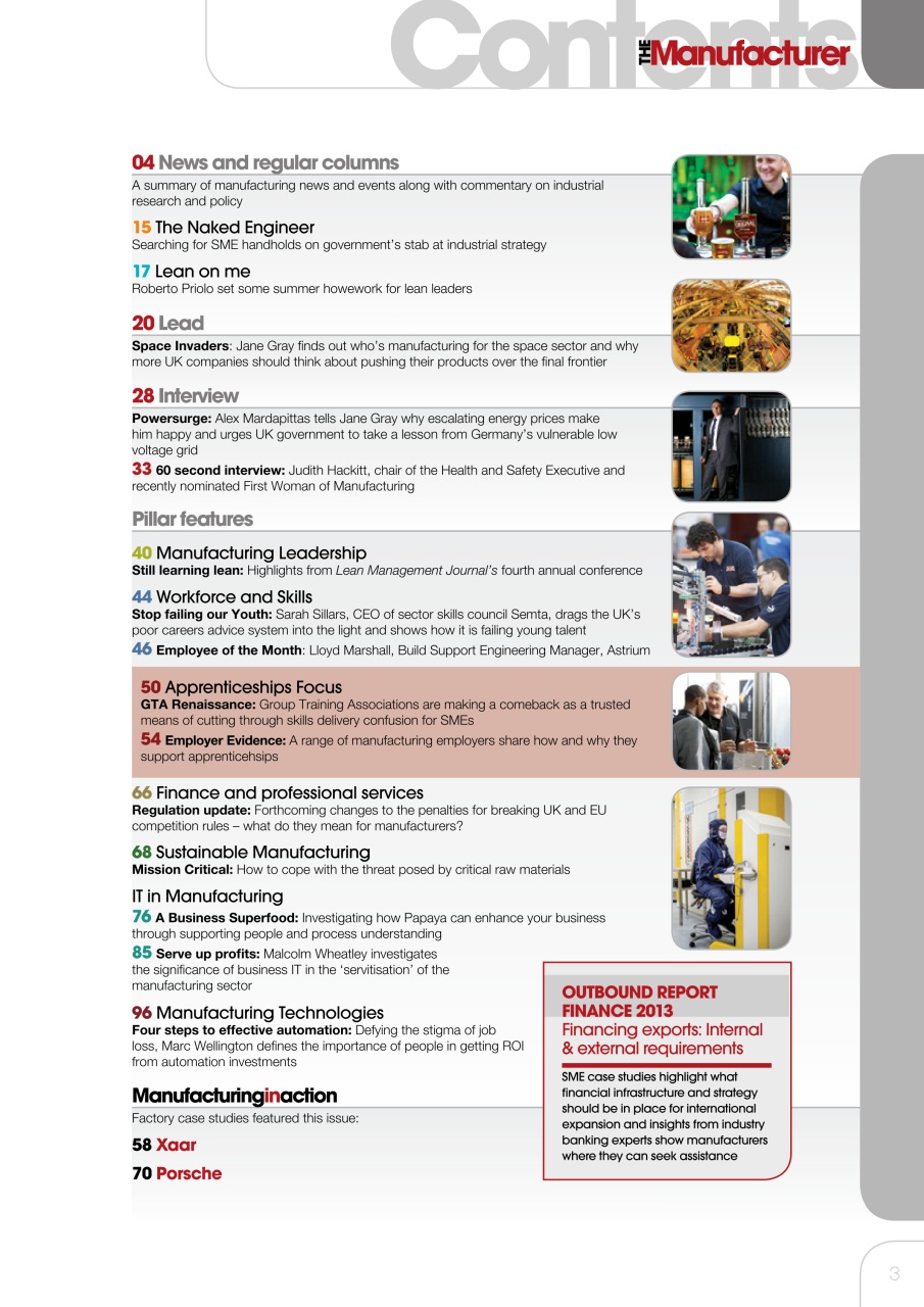 The Manufacturer Preview Pages