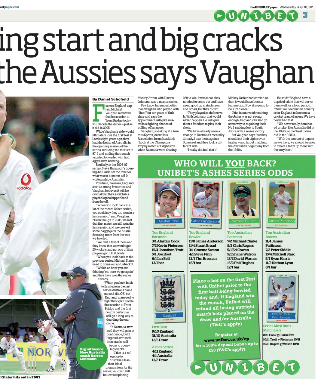 The Cricket Paper Preview Pages