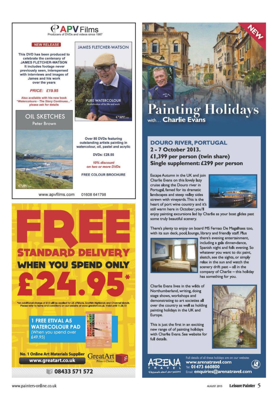 Leisure Painter & The Artist Preview Pages