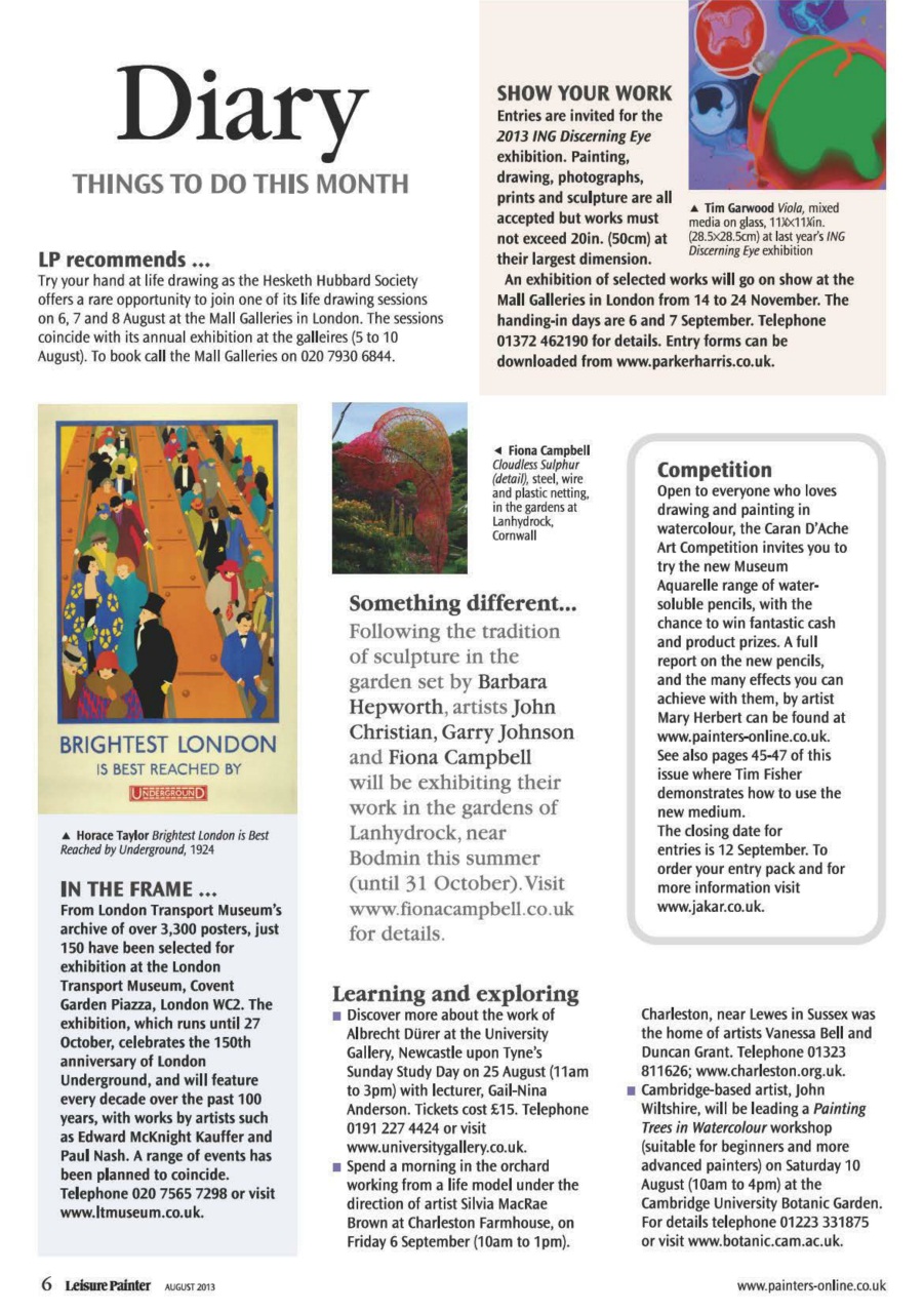 Leisure Painter & The Artist Preview Pages