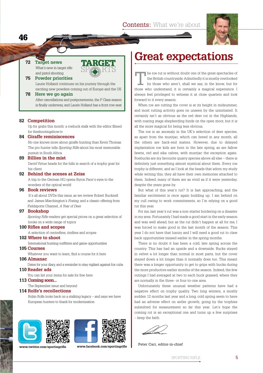 Sporting Rifle Preview Pages