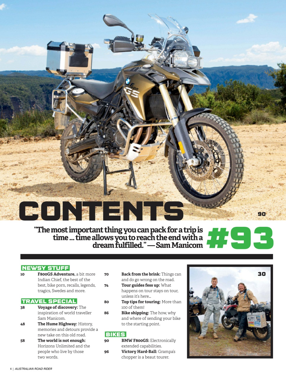 Australian Road Rider Preview Pages