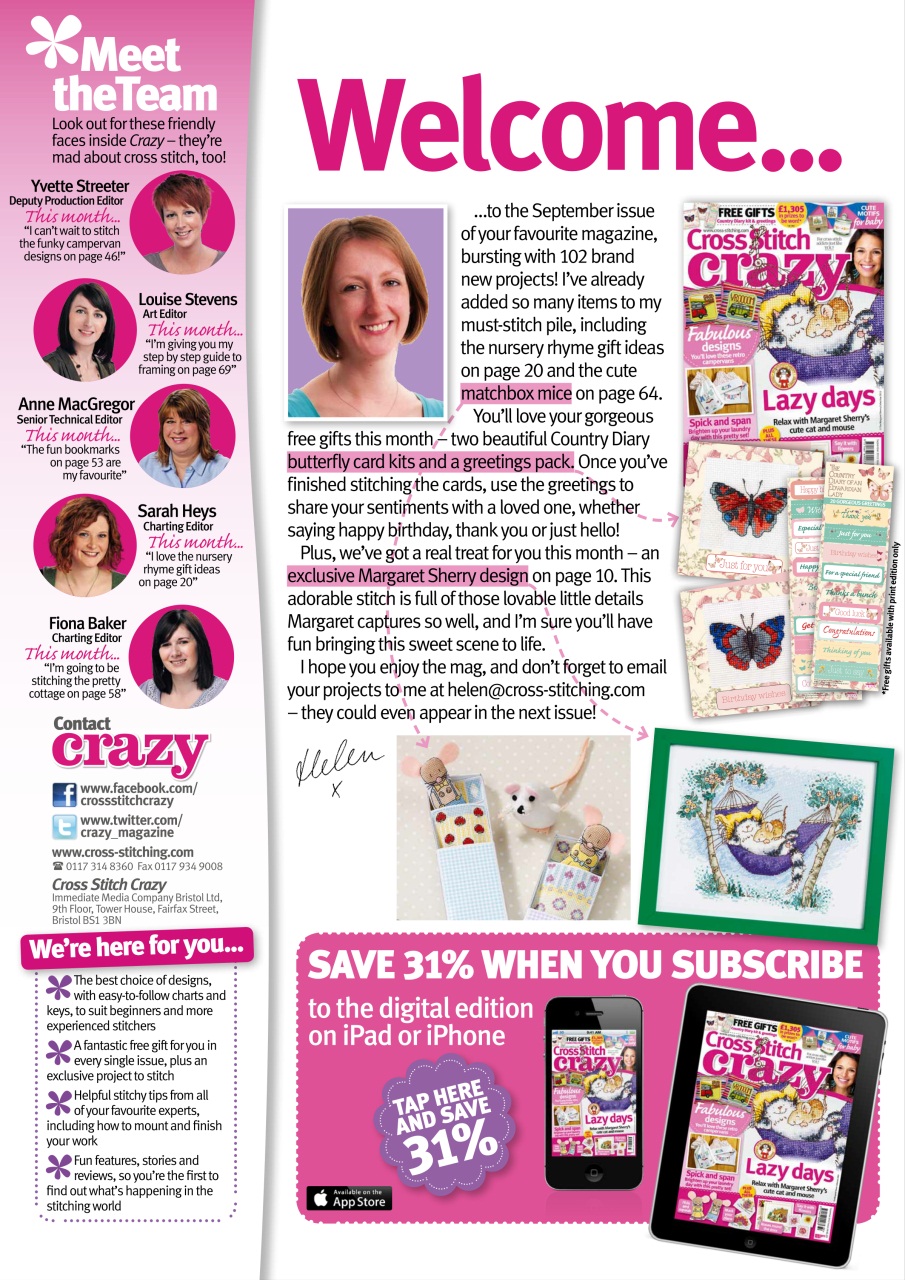 Cross Stitch Crazy Preview Pages