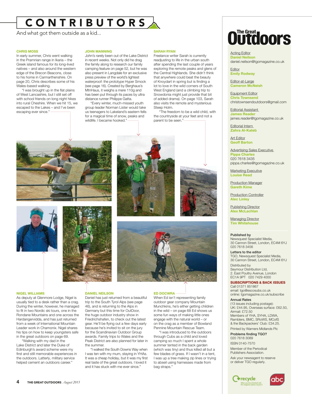 TGO - The Great Outdoors Magazine Preview Pages