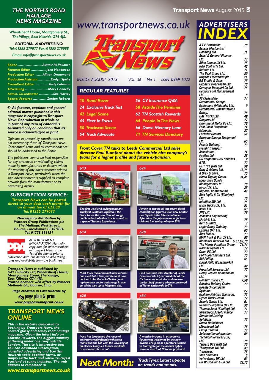 Transport News Preview Pages