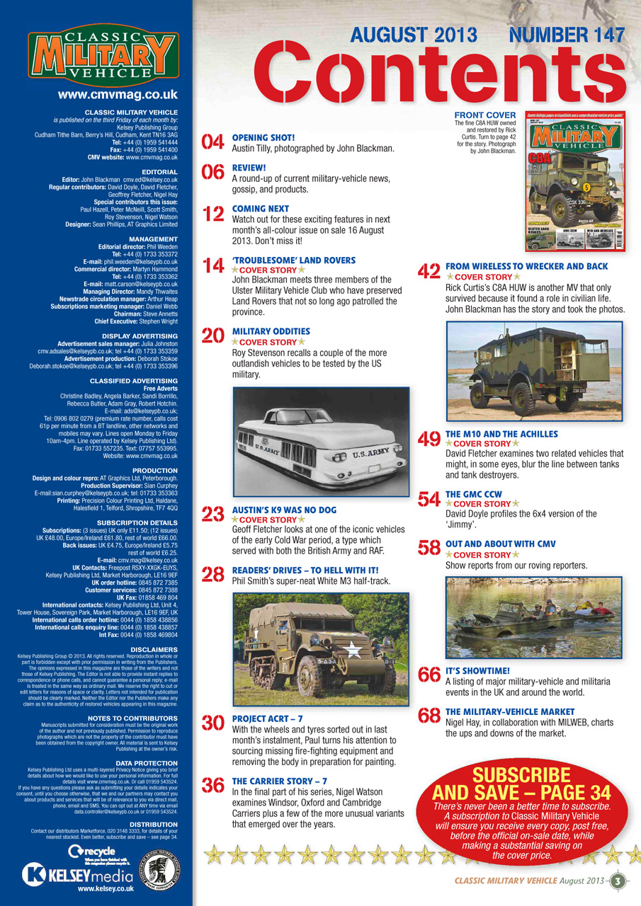 Classic Military Vehicle Preview Pages