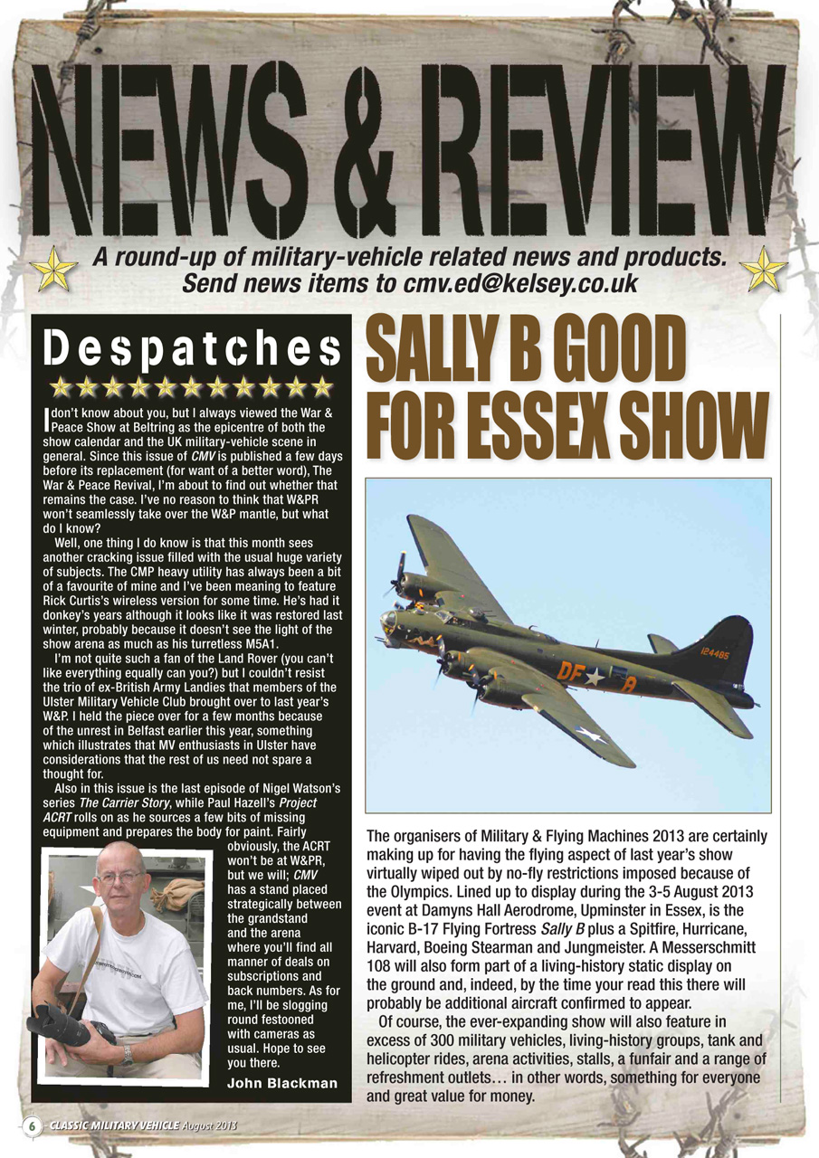 Classic Military Vehicle Preview Pages