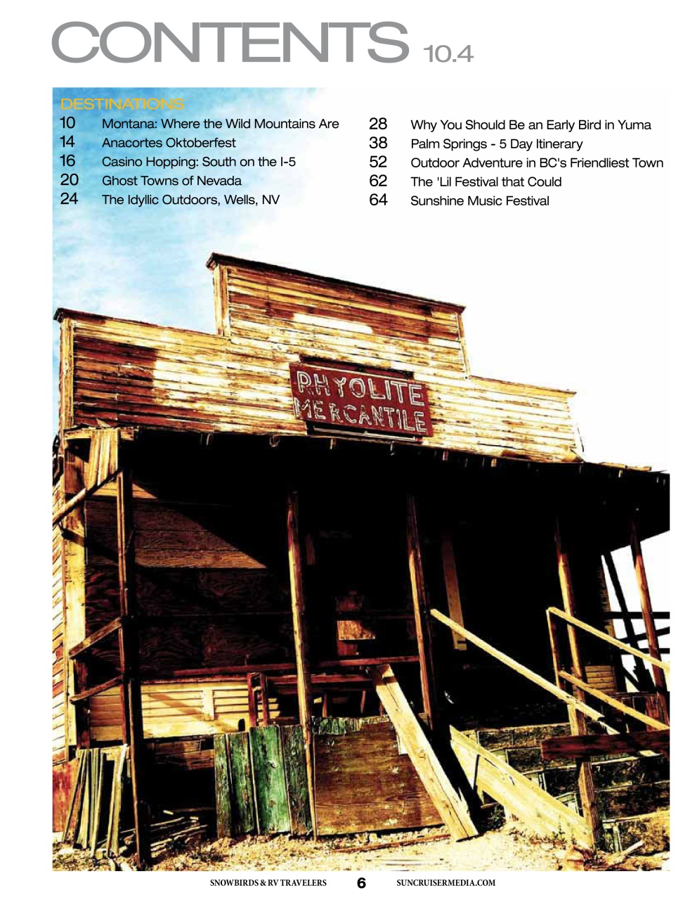 Snowbirds & RV Travelers Preview Pages