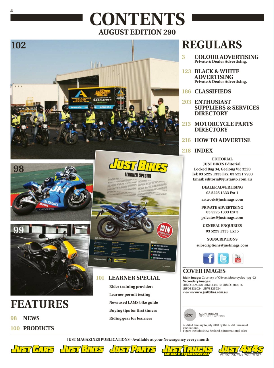 JUST BIKES Preview Pages