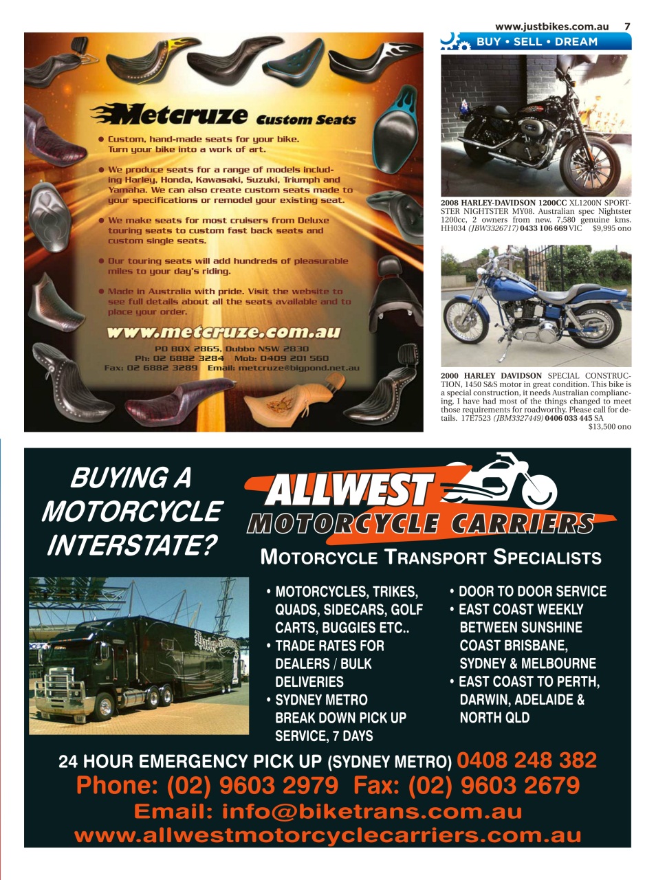 JUST BIKES Preview Pages