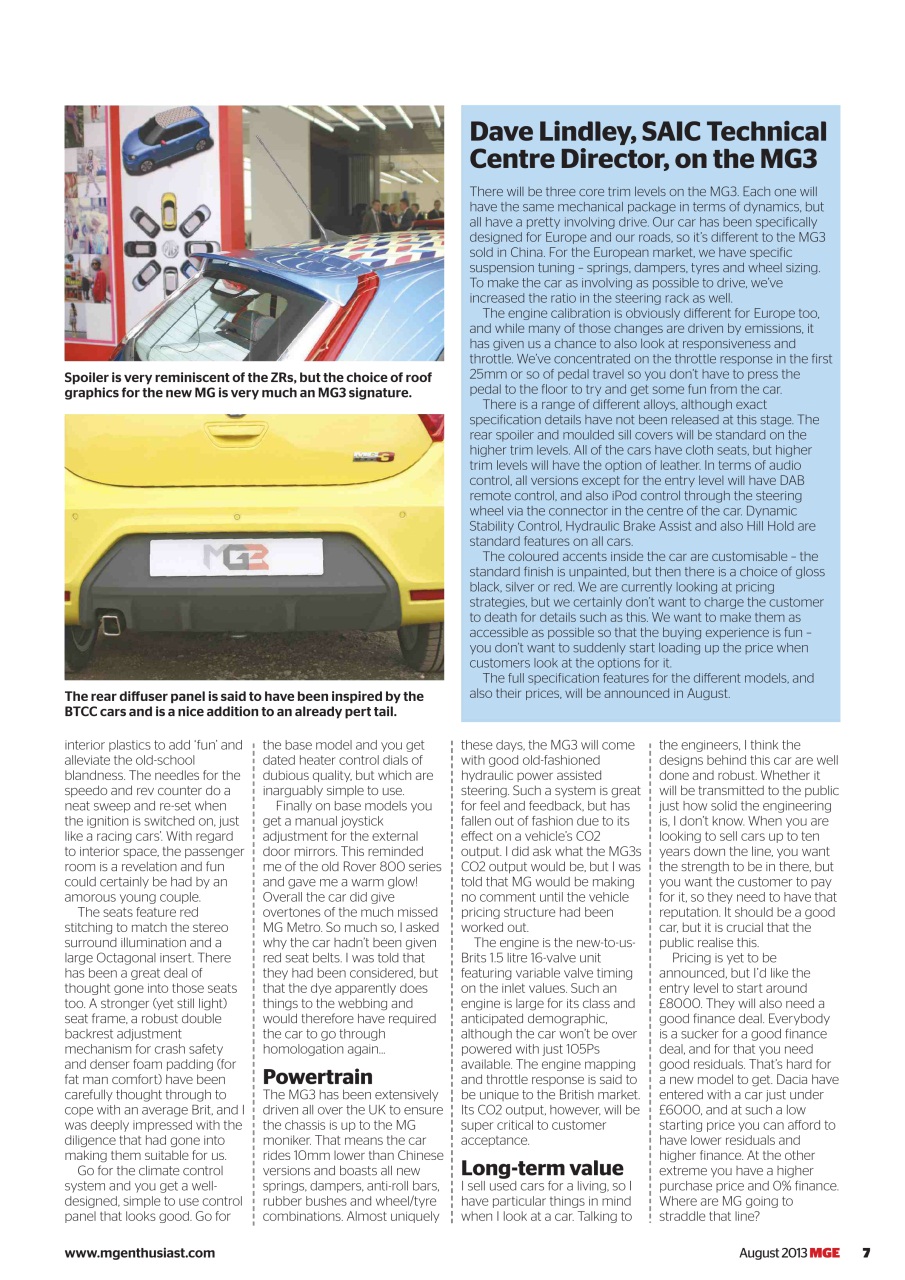 MG Enthusiast Preview Pages