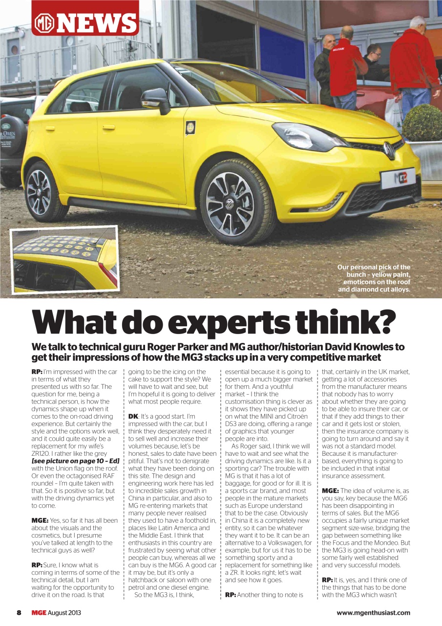 MG Enthusiast Preview Pages