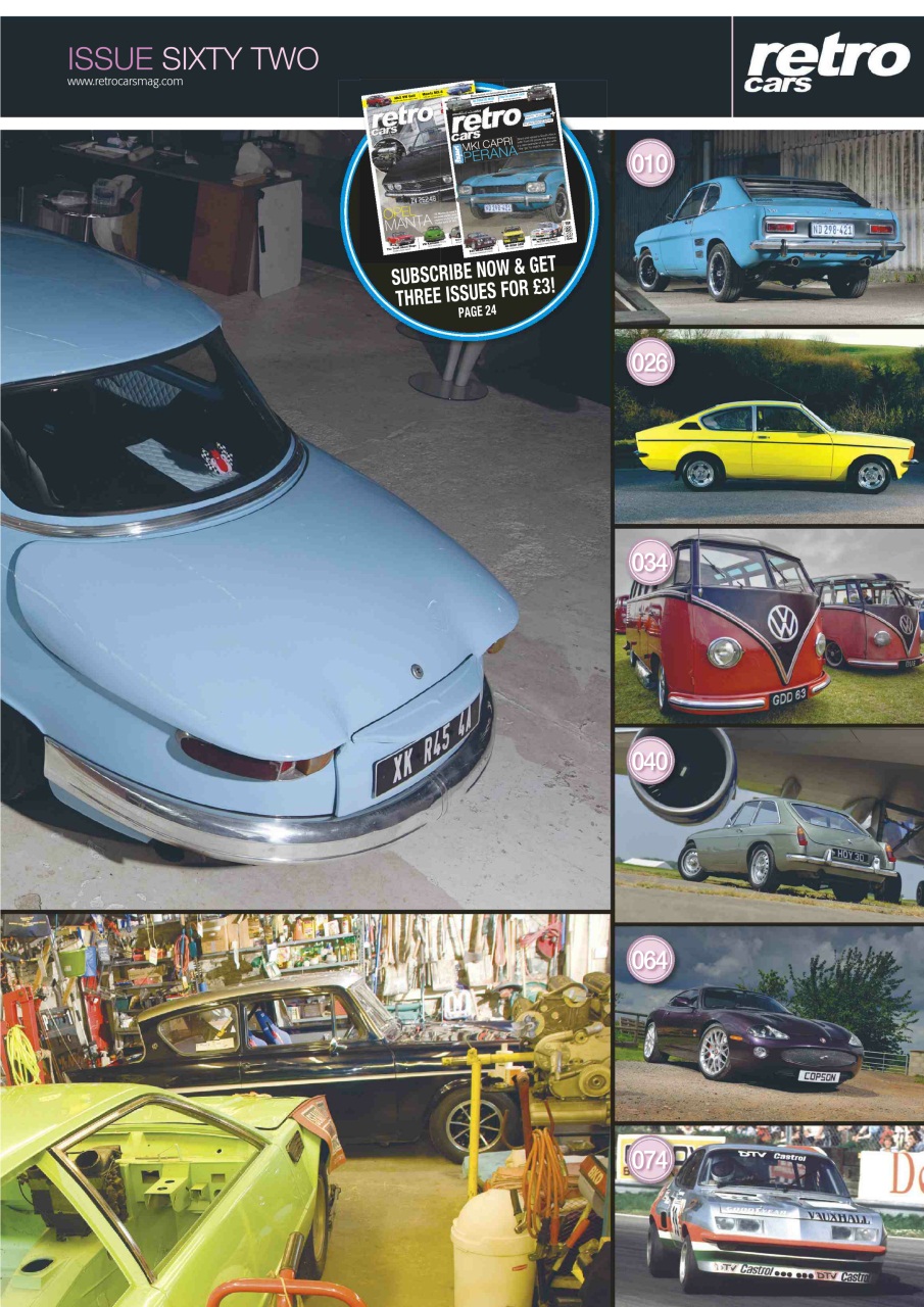 Retro Cars Preview Pages