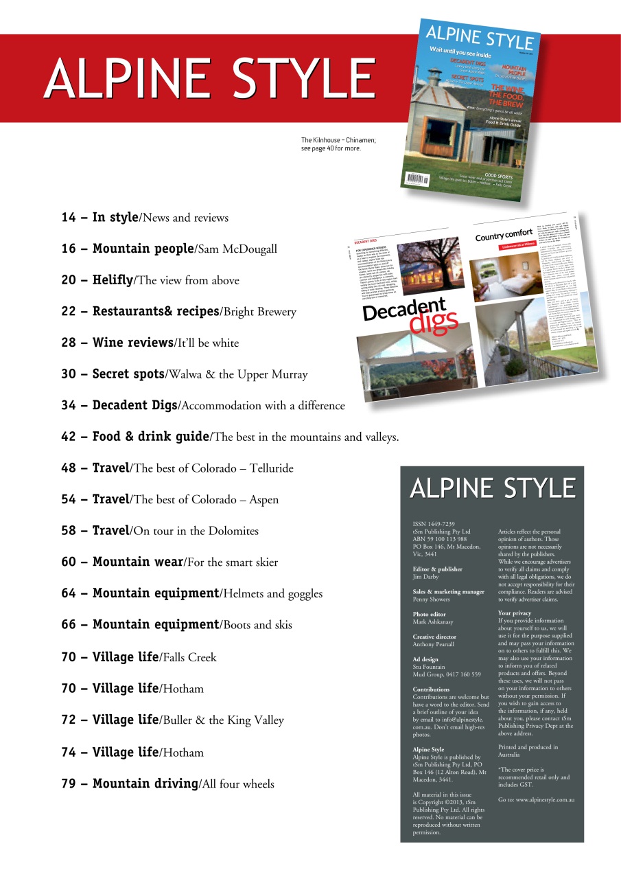 Alpine Style Preview Pages