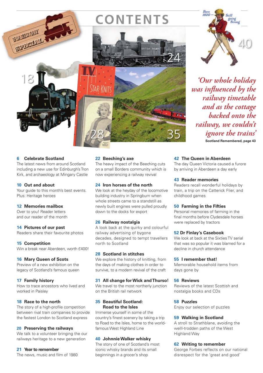 Scottish Memories Preview Pages