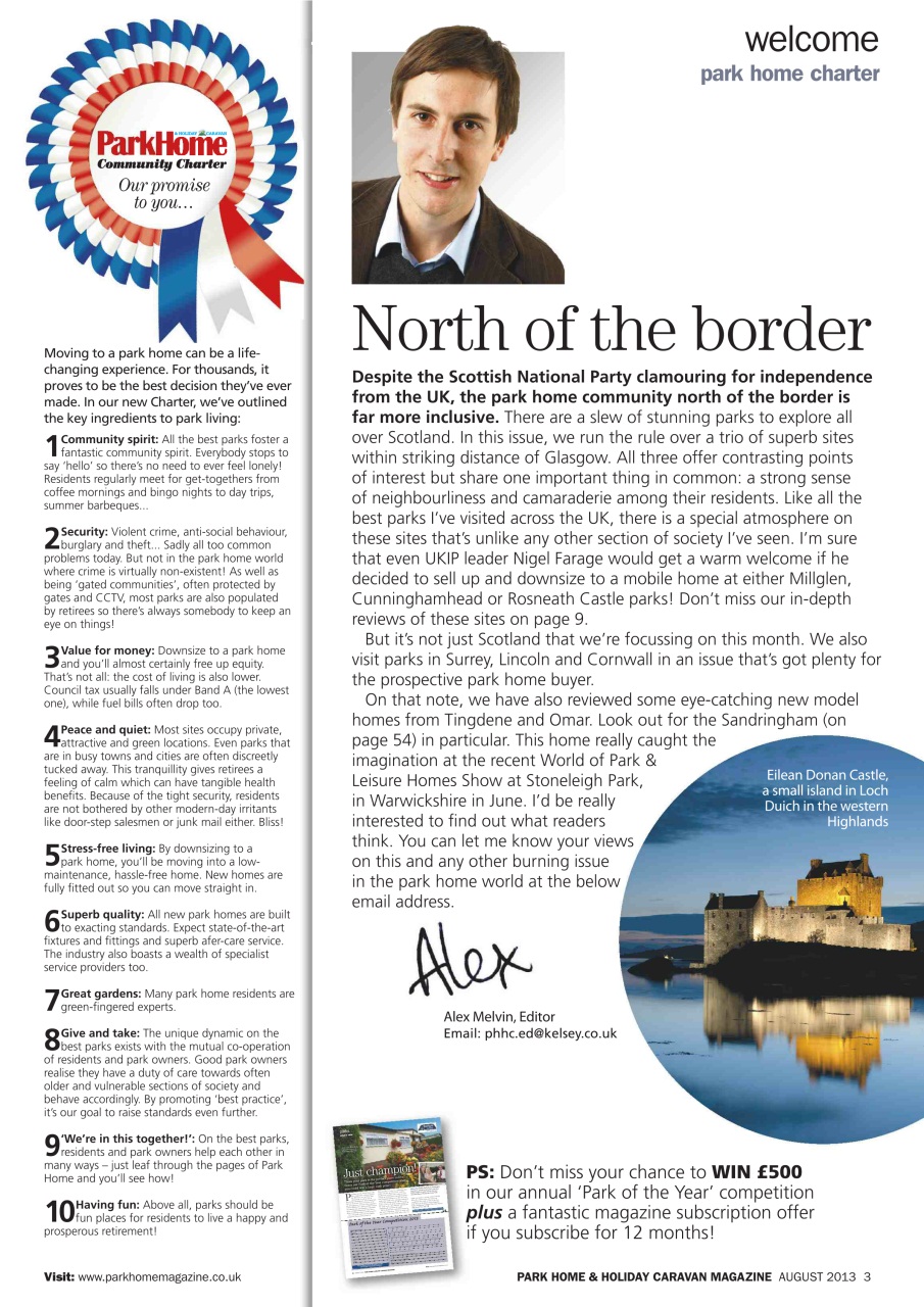 Park Home & Holiday Living Preview Pages