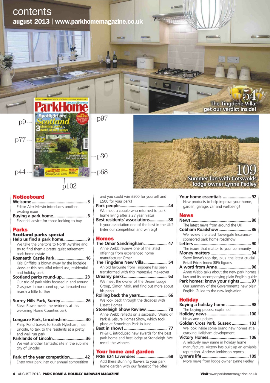 Park Home & Holiday Living Preview Pages