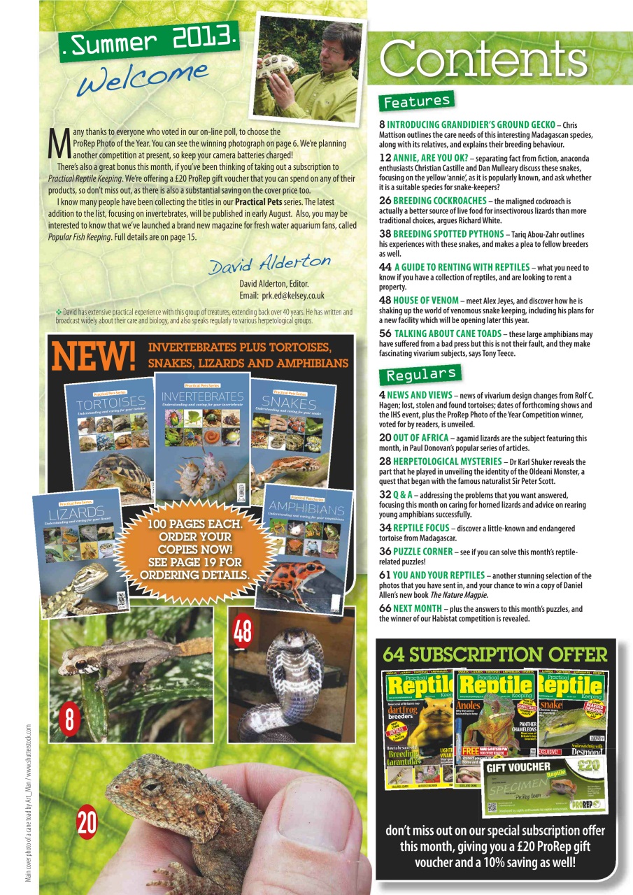 Practical Reptile Keeping Preview Pages