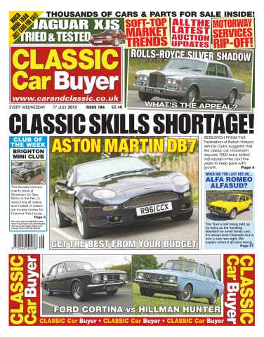 Classic Car Buyer issue CCB 17 July 2013
