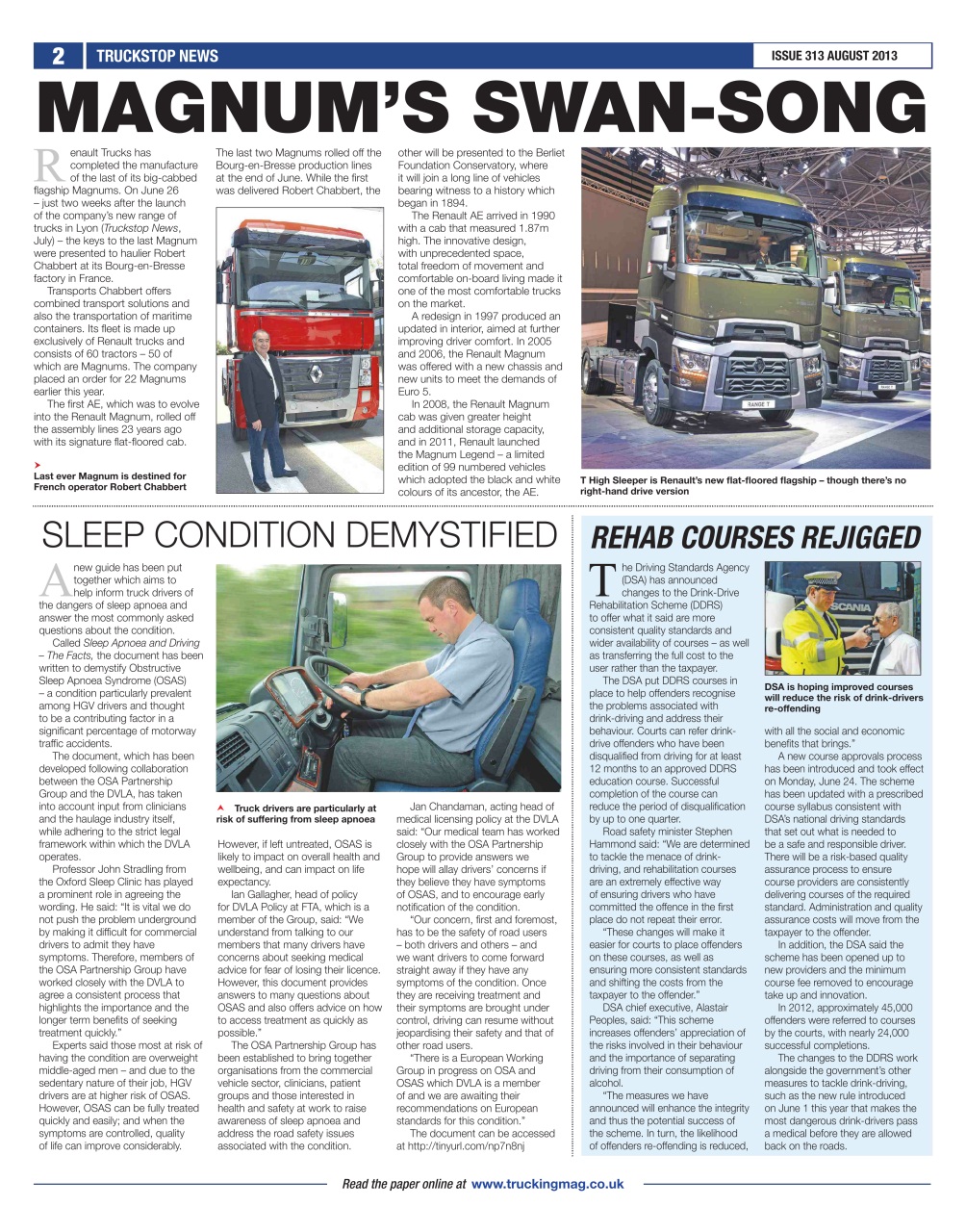 Truckstop News Preview Pages