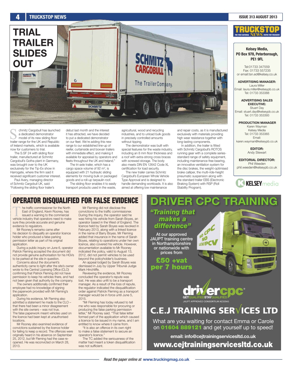 Truckstop News Preview Pages