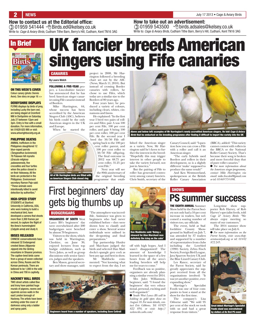 Cage & Aviary Birds Preview Pages