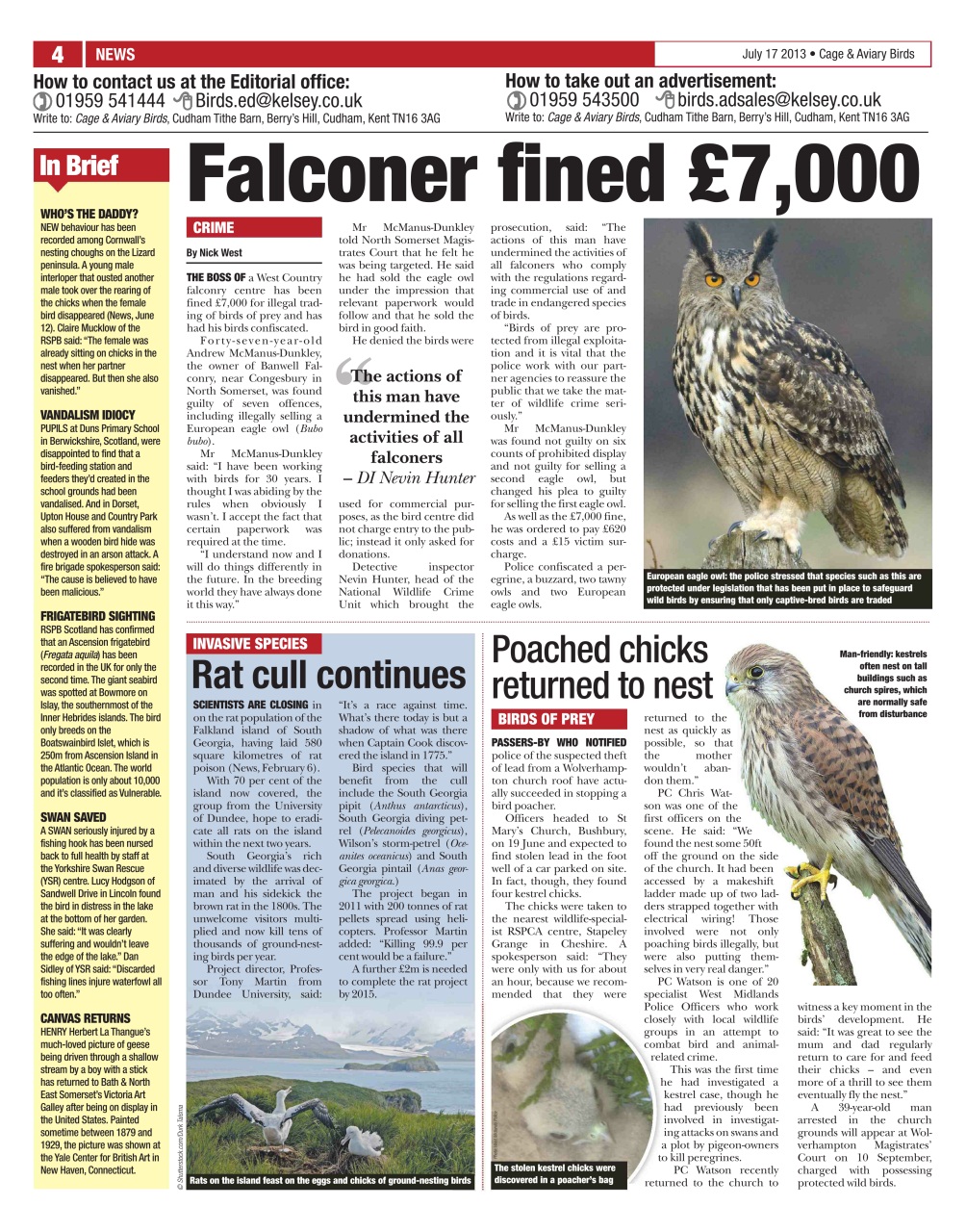 Cage & Aviary Birds Preview Pages